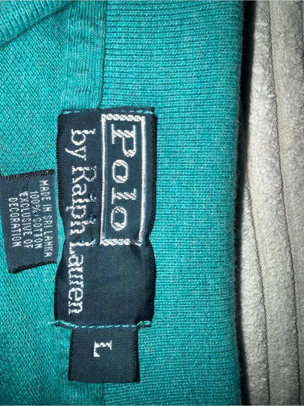 Ralph Lauren Teal Short-Sleeve Polo with Purple Pony
